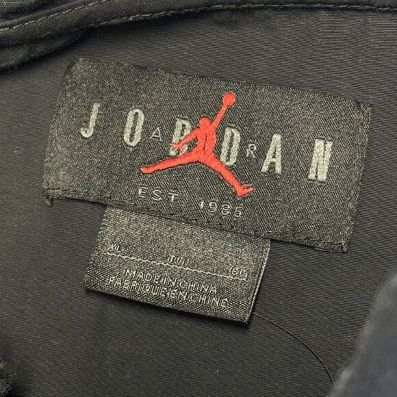 Vintage Air Jordon Nike Jacket Mens XL Black 1/4 Zip Basketball - Picture 3 of 12